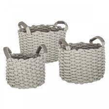 157028 PANIER TRICOT ROND X3